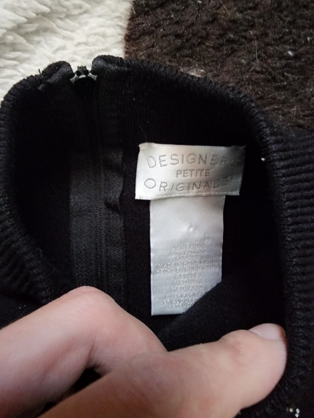 WOMEN'S 80'S/90'S SWEATER - BLACK - Picture 5 of 5